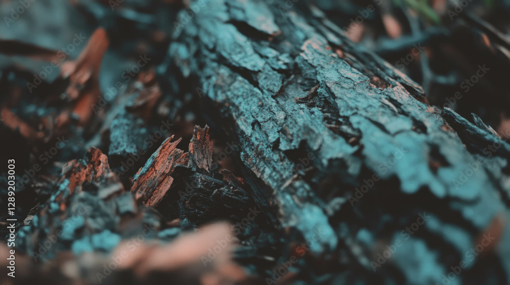 Poster Close-up view of maple bark texture with subtle dark knots for natural background design