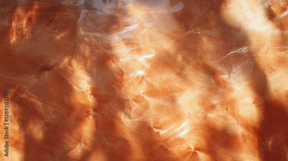 Aufkleber warm textured maple wood surface with intricate patterns
