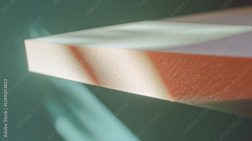 Aufkleber Minimalist design featuring matte mdf texture with smooth surface and soft edges