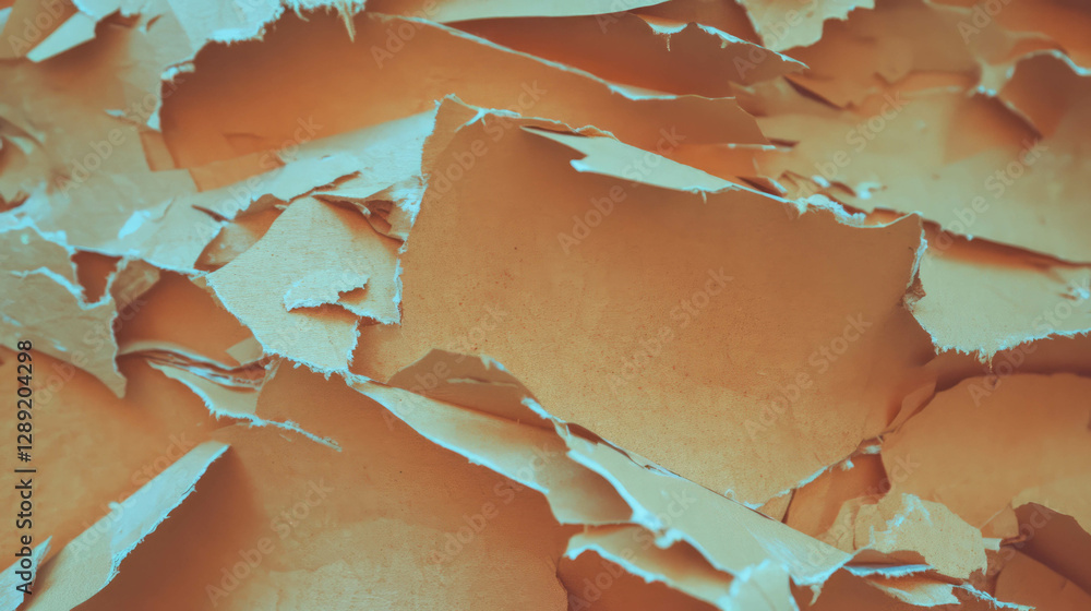 Poster Rustic mdf texture with chipped edges and uneven surface for design and craft projects