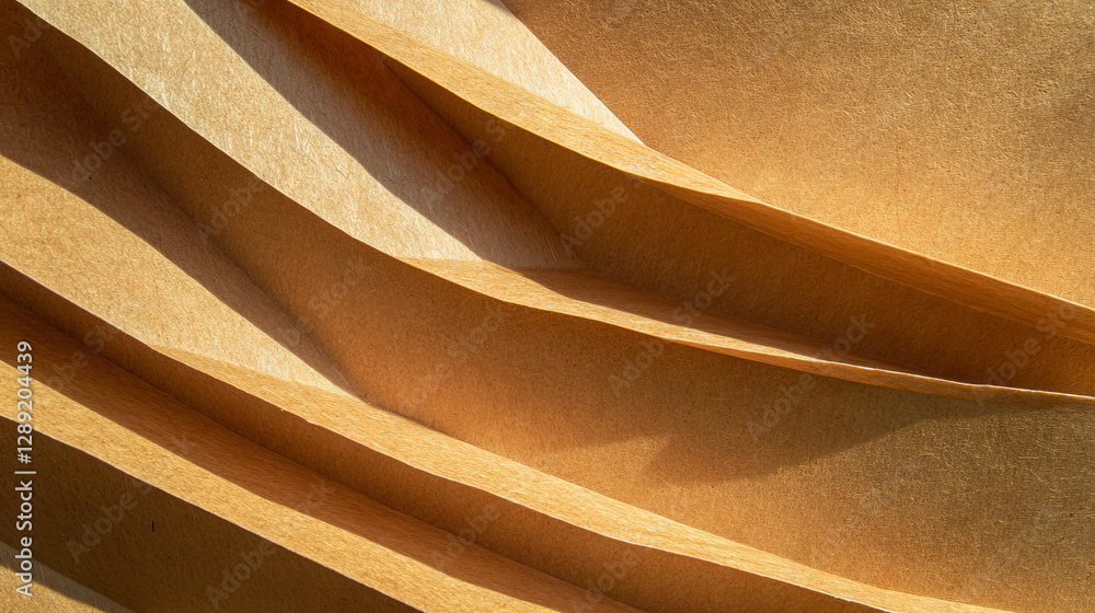 Aufkleber Texture surface of mdf wood with circular saw marks and patterns for design projects