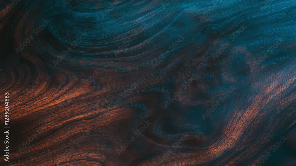 Aufkleber dark stained mdf wood texture with deep shadows for design and art projects