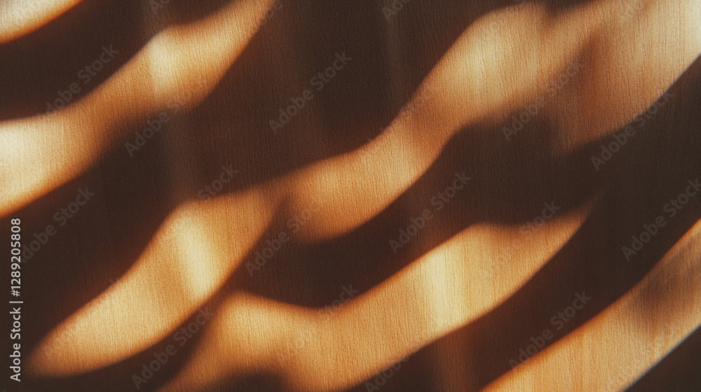 Aufkleber Abstract light patterns on mdf texture with rich amber and brown tones for creative design projects