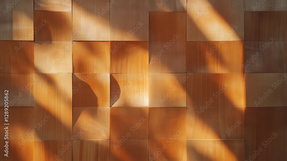 Aufkleber Natural mdf texture with varied surface patterns and lighting effects