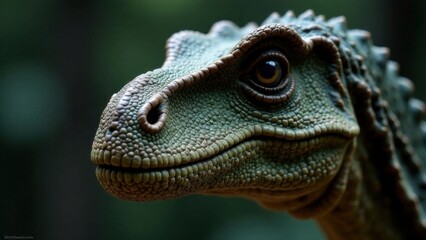 Fototapeta premium dinosaur face close-up