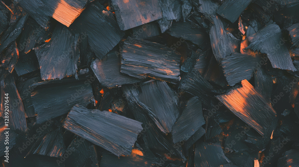 Aufkleber abstract texture of osb with charred edges for creative design and background use
