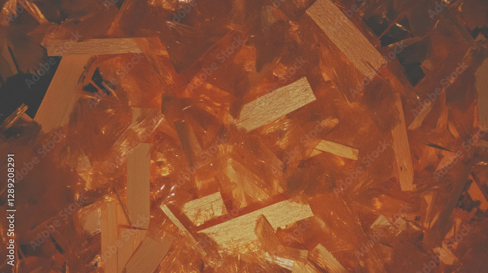 Poster Abstract texture of osb wood with dark ambient lighting for design and creative background