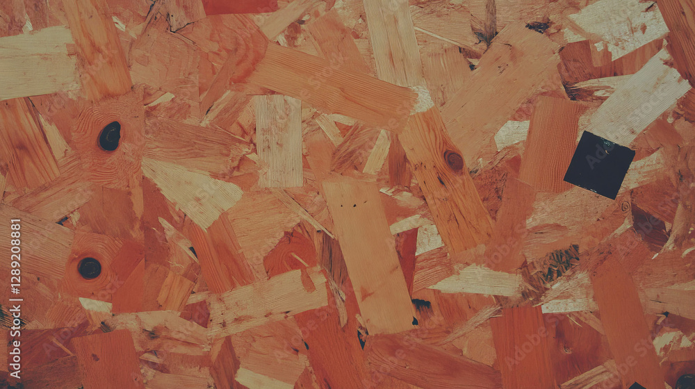 Poster textured osb surface with knots and rings for design and decoration