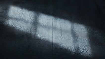 黒い革の質感と光の反射 | Black Leather Texture with Light Reflection