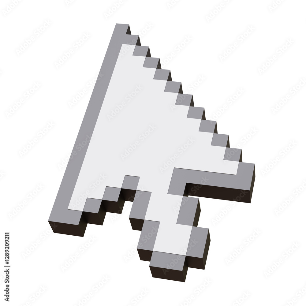 Fototapete mouse cursor arrow isolated on white, transparent. computer click pointer icon