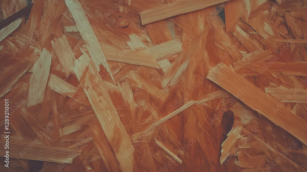 Poster Rustic osb texture with thick strands and rough dark tones for design projects