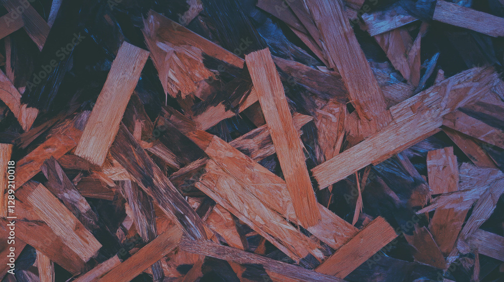 Poster Abstract osb texture with thick strands and dark rough surface for background and design