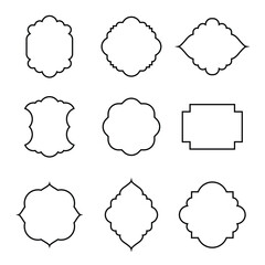 Some Creative abstract shape line design