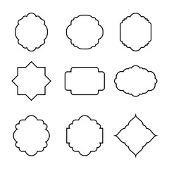 Some Creative abstract shape line design