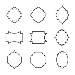 Some Creative abstract shape line design