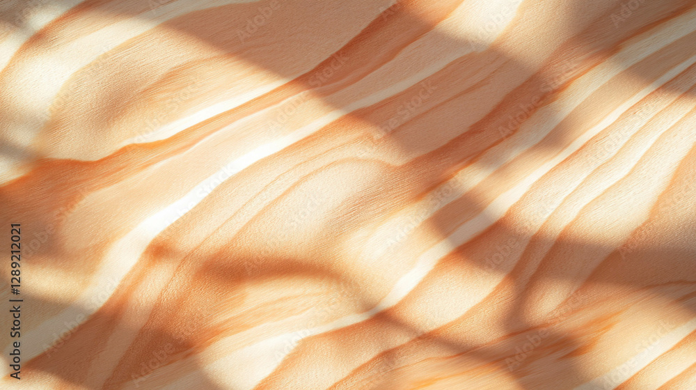 Poster Natural plywood texture with fine grain and subtle light patterns for background design