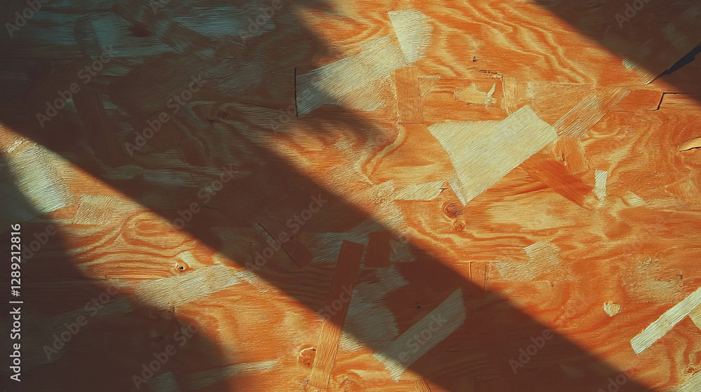 Poster abstract pattern of plywood texture with light and shadow contrast for design inspiration