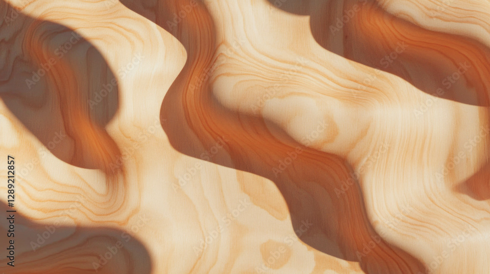 Poster natural plywood texture with uneven grain patterns for creative design