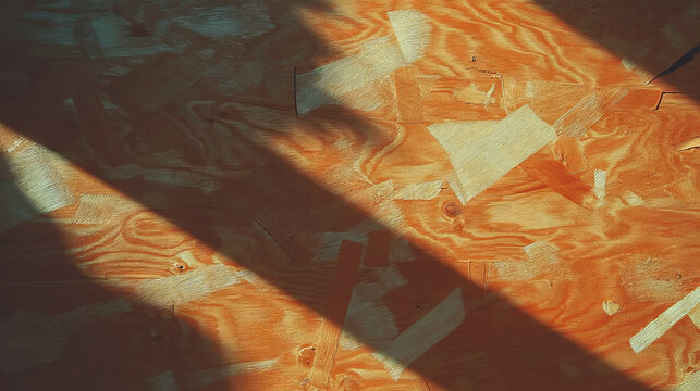 Abstract pattern of plywood texture with light and shadow contrast for design inspiration