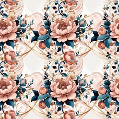 Delicate luxury seamles floral pattern. Highly detailed beautiful botanical surface design