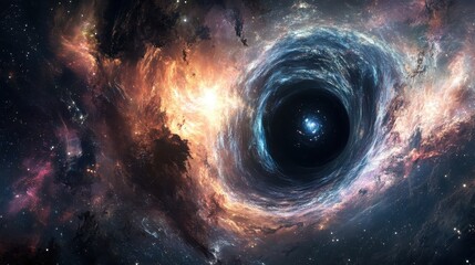 Cosmic Blackhole: A Worldly Artwork of Interstellar Wonders in a Captivating Galaxy