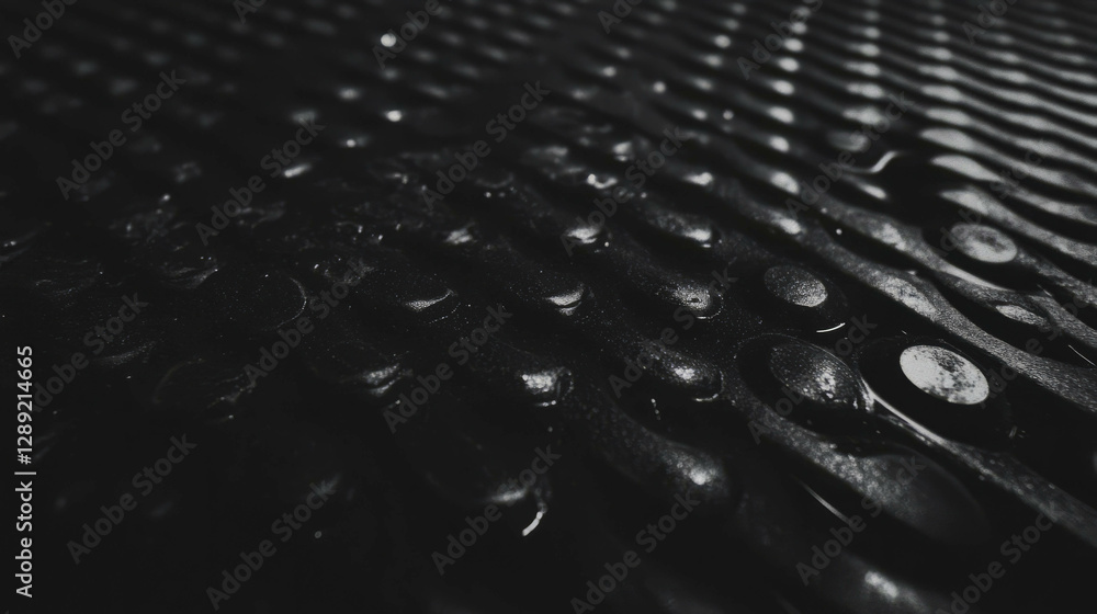 Poster abstract textured surface with ribbed plastic and repeating logo for design