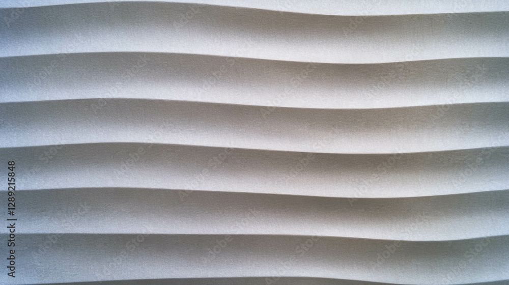 Aufkleber abstract grey paper with rounded horizontal ribbed texture for creative design