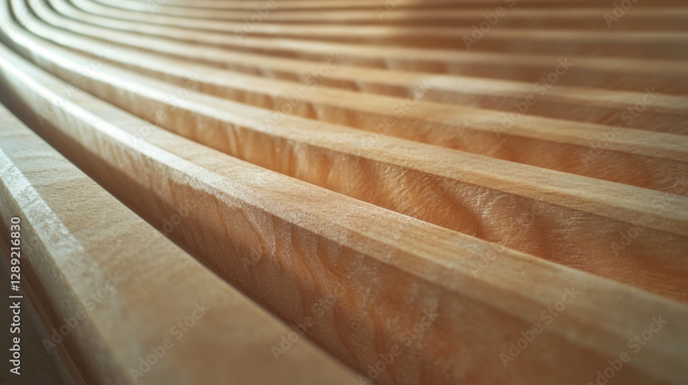 Poster textured mdf surface with deep grooves for interior design and craft projects