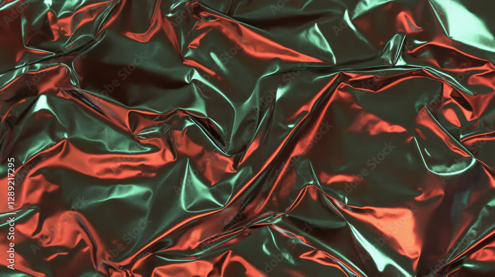 Poster metallic bronze rumpled foil with rough textured surface for background or design