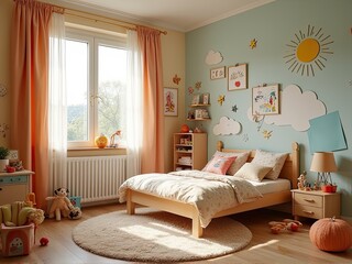 Contemporary Bedroom with Stylish Furniture and Cozy Atmosphere