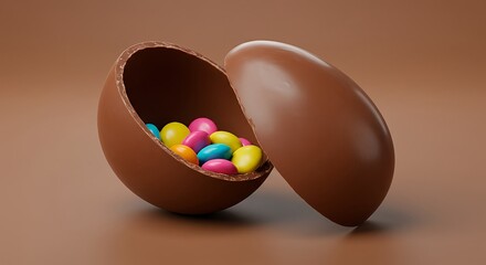 An Easter design chocolate Easter egg with a surprise that kids especially like. 