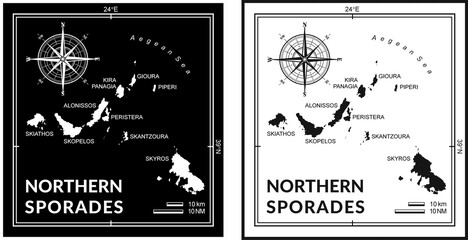 Mapa Sporady Północne - Northern Sporades Grecja, Morze Egejskie © g_oann