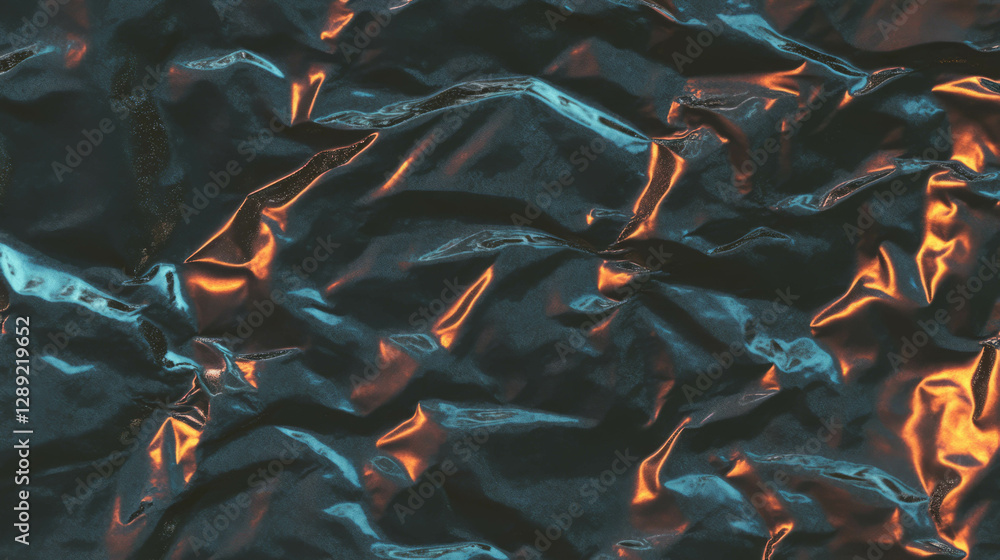 Poster abstract metallic texture with dark shiny reflection for creative design