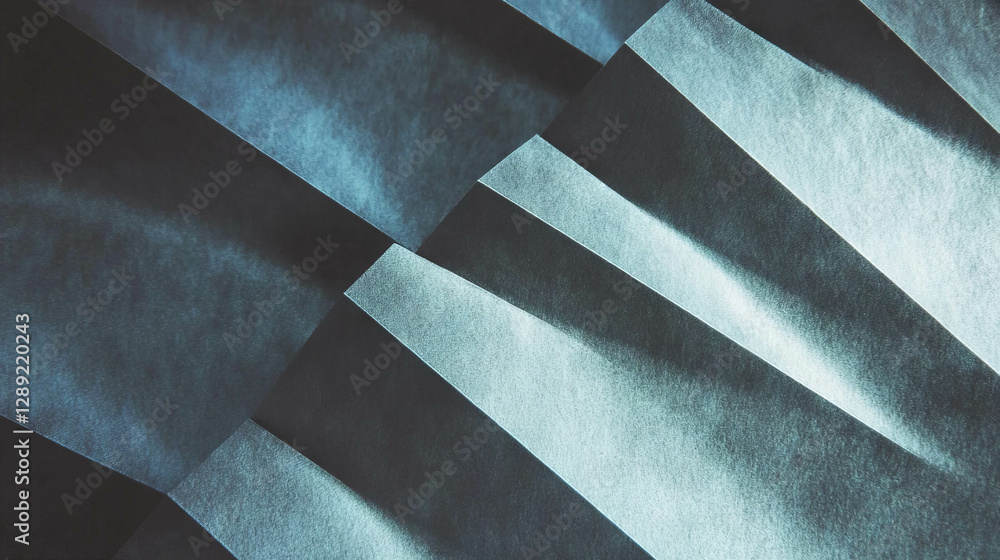 Poster abstract grey paper texture with ribbed angles for creative background design