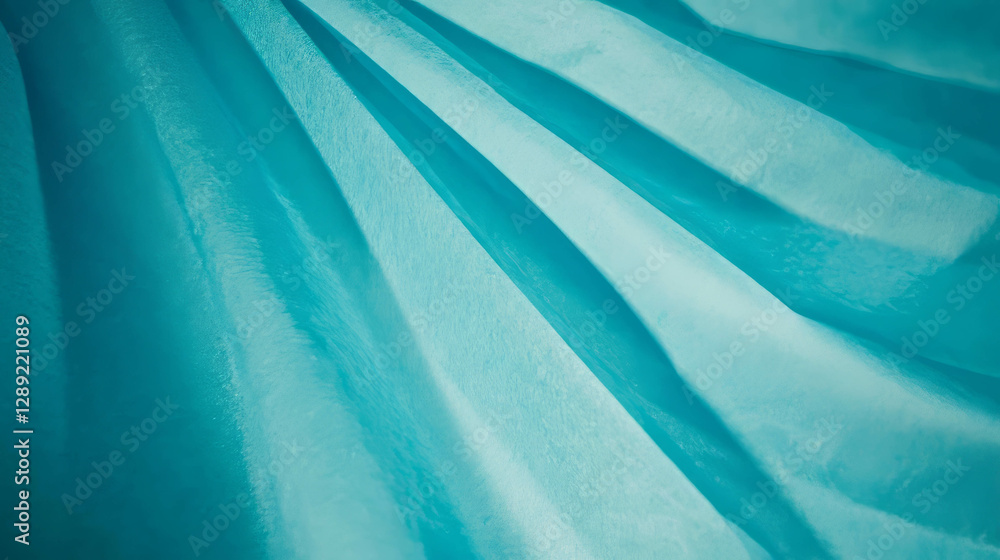 Poster abstract texture of ribbed blue paper with soft shadows