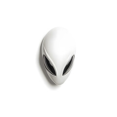 Ufo head isolated on white background