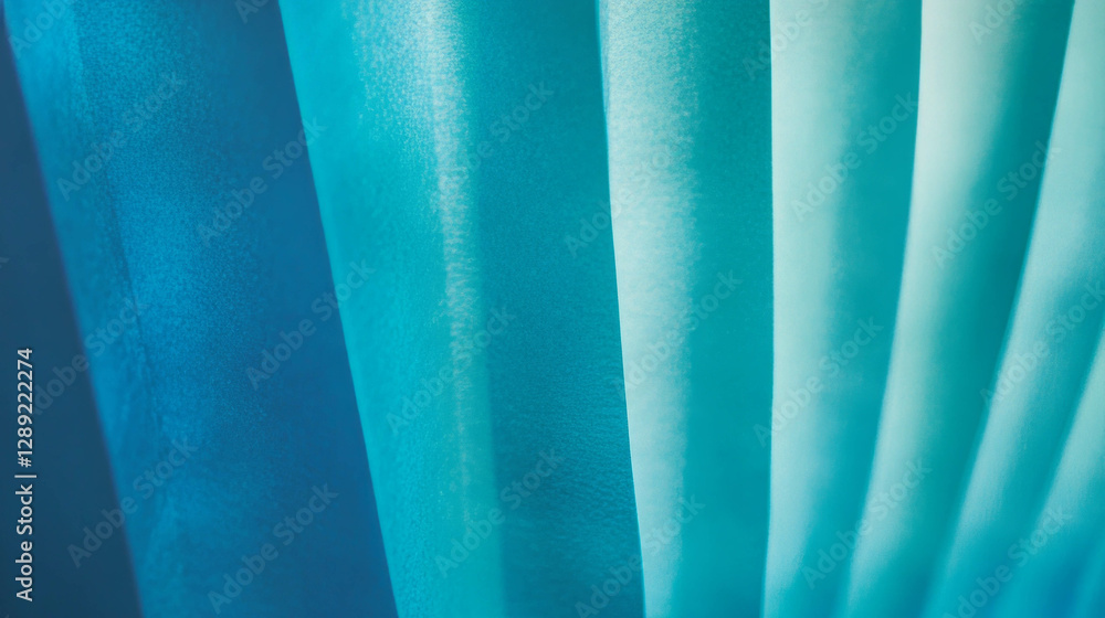 Poster sharp vertical ribbed blue paper texture for design and background projects