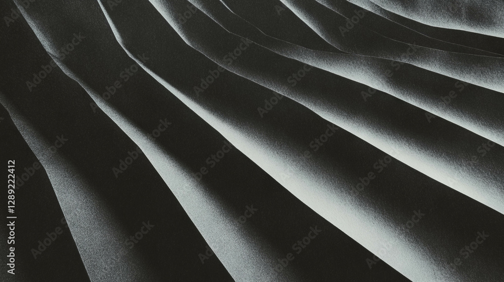 Aufkleber Abstract texture of sharp vertical ribbed grey paper for creative background design