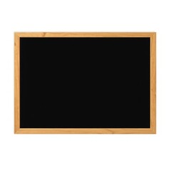 A wooden framed blackboard sign with a clean, blank surface ready for writing. Perfect for cafes, restaurants, or shops. Perfect Any Project.