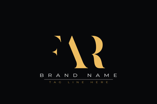 FAR abstract letter logo design. This logo is designed by three abstract letters.