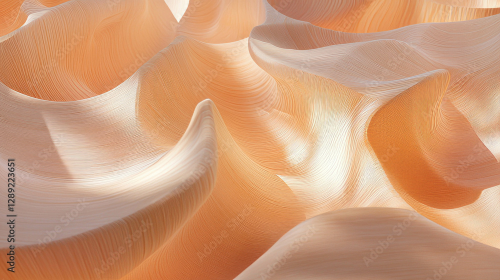 Poster Smooth sanded plywood texture with subtle grain patterns for design projects