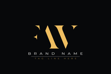 FAV abstract letter logo design. This logo is designed by three abstract letters.