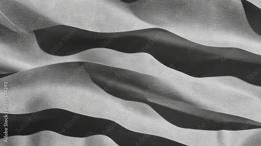 Poster minimalist grey wave texture with horizontal ribbed pattern for modern design