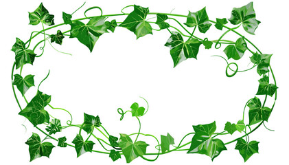 heart-Shaped Leaves Oval Vine Frame Vector, Floral Border, Botanical Decoration, Wedding Invitation Frame, Elegant Leaf Wreath, Nature-Inspired Design, Vintage Ornament