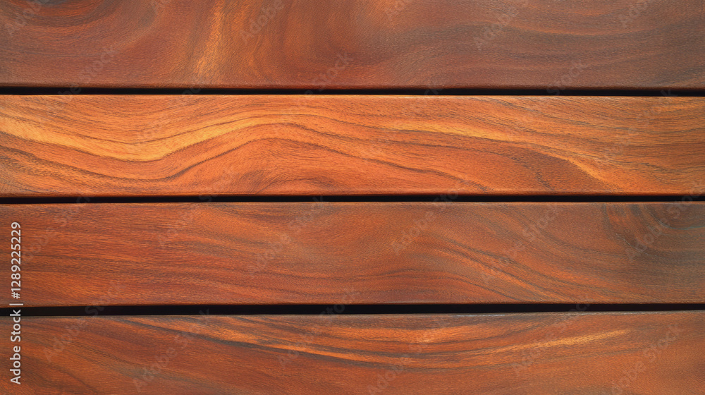 Poster Teak wood texture with dark brown color and deep grain pattern for background design