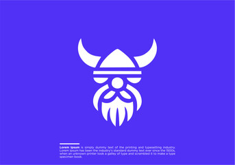 viking logo vector graphic abstract template