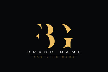 FBG abstract letter logo design. This logo is designed by three abstract letters.
