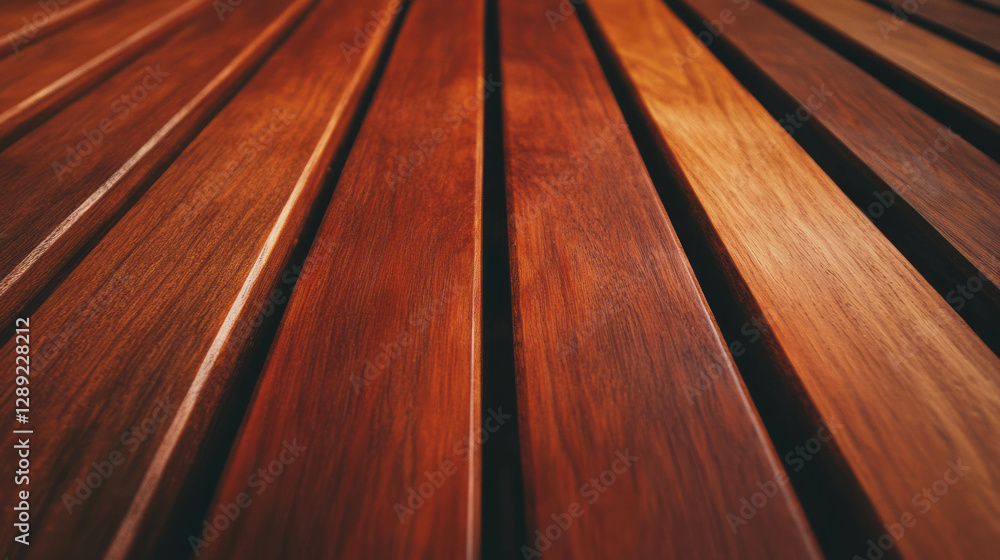 Poster teak wood surface with straight grain and textured detailing for design projects