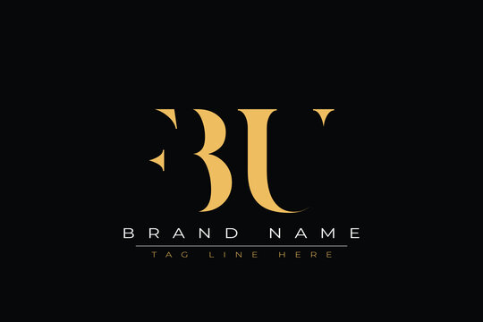 FBU abstract letter logo design. This logo is designed by three abstract letters.