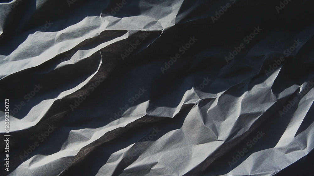 Poster abstract texture of uneven ribbed grey paper for background or design
